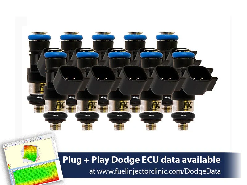 0660cc FIC Fuel Injector Clinic Injector Set for Dodge Viper ZB1 ('03-'06)