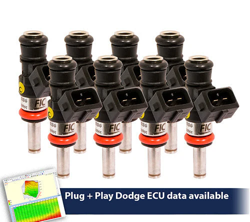 1200cc (130 lbs/hr at OE 58 PSI fuel pressure) FIC Fuel Injector Clinic Injector Set for Dodge Hemi Gen 1-4 Whipple Supercharger(High-Z)