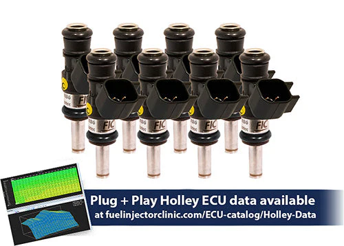 1440cc (160 lbs/hr at OE 58 PSI fuel pressure) FIC Fuel Injector Clinic Injector Set for LS3, LS7, L76, L92, and L99 engines (High-Z)