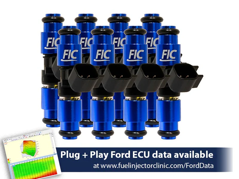 1650cc (160 lbs/hr at 43.5 PSI fuel pressure) FIC Fuel  Injector Clinic Injector Set for Ford Raptor (2010-2014) Injector Sets