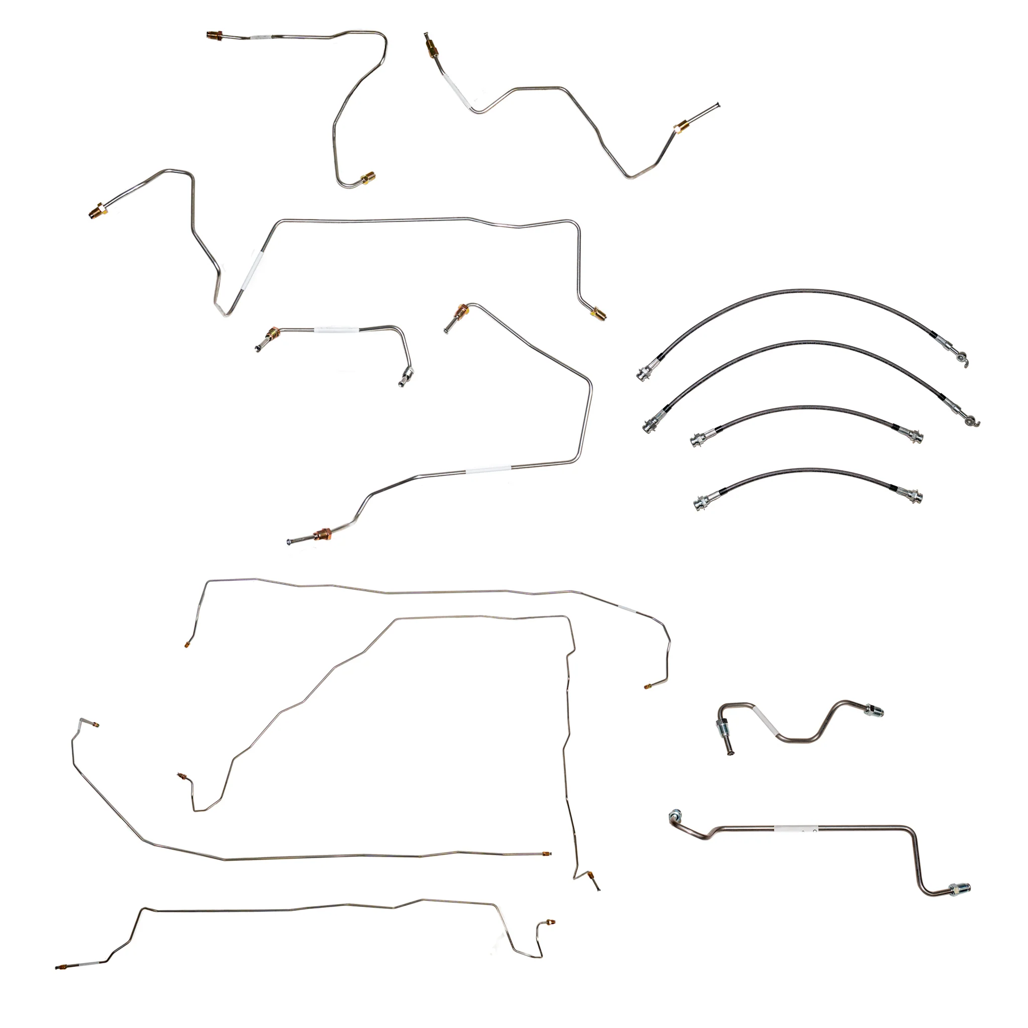 BLH144SS - 01-05 Toyota Rav4, 2.0L, 2WD; Complete Brake Line and Hose Kit; Stainless