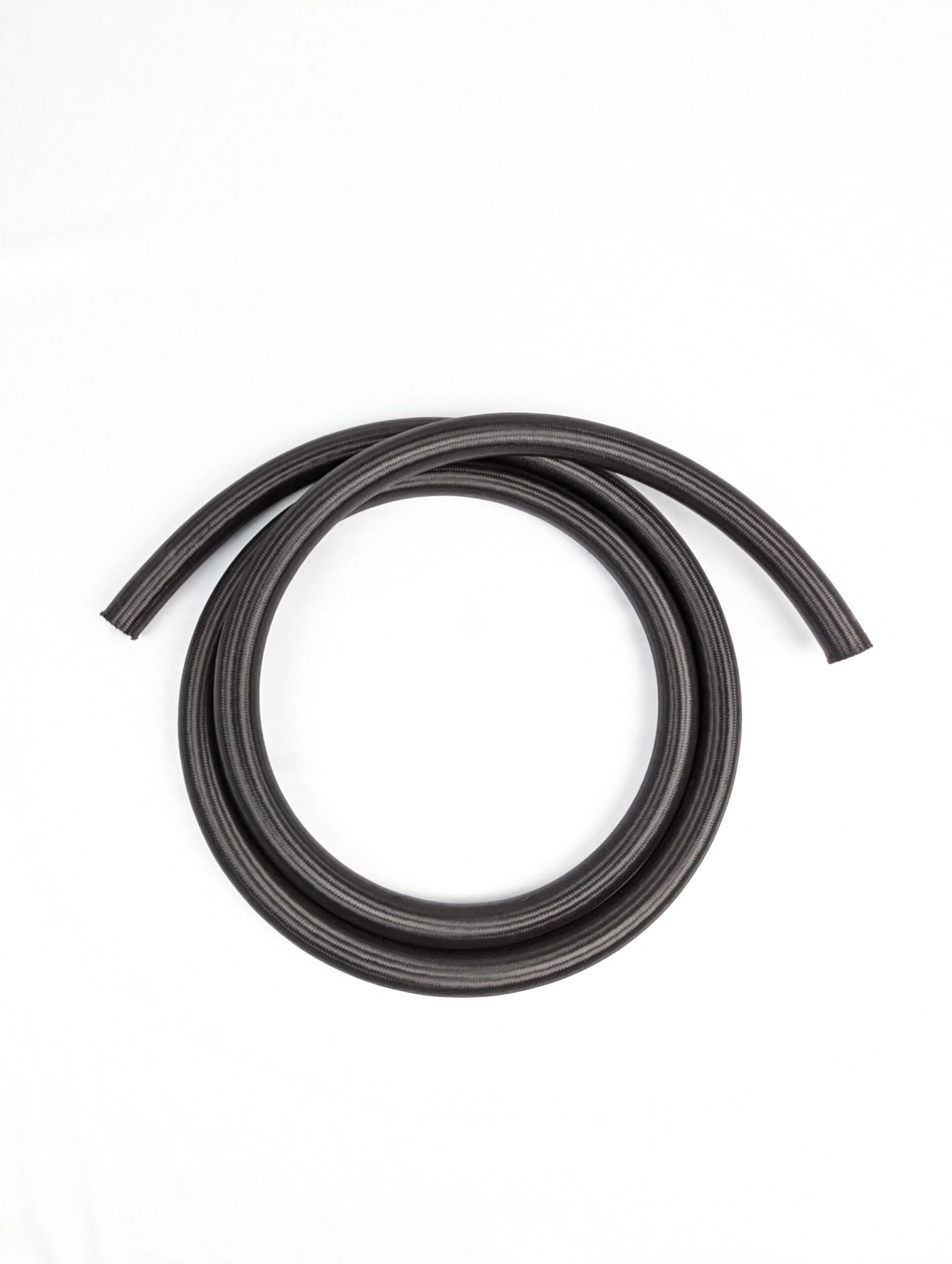 20an Black Braided Nylon Line w/ Steel Re-Enforcement - 8ft Sections - Image 2