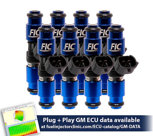 2150cc (240 lbs/hr at OE 58 PSI fuel pressure) FIC Fuel Injector Clinic Injector Set for LS1 engines (High-Z)