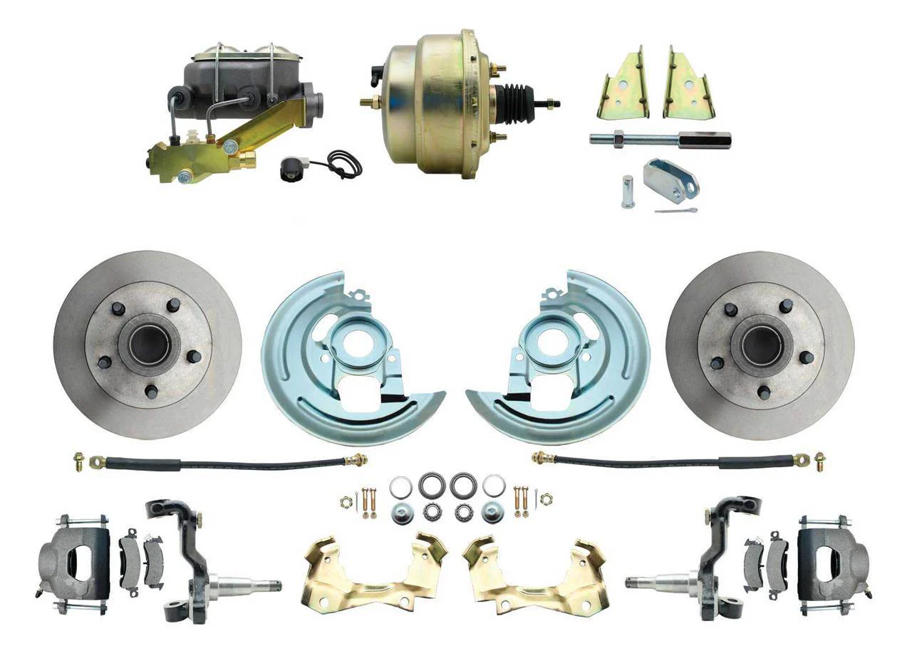 ADC0003- 64-72 GM A-Body Front Disc Brake Conversion Kit w/ Delco Valve and 8 Booster