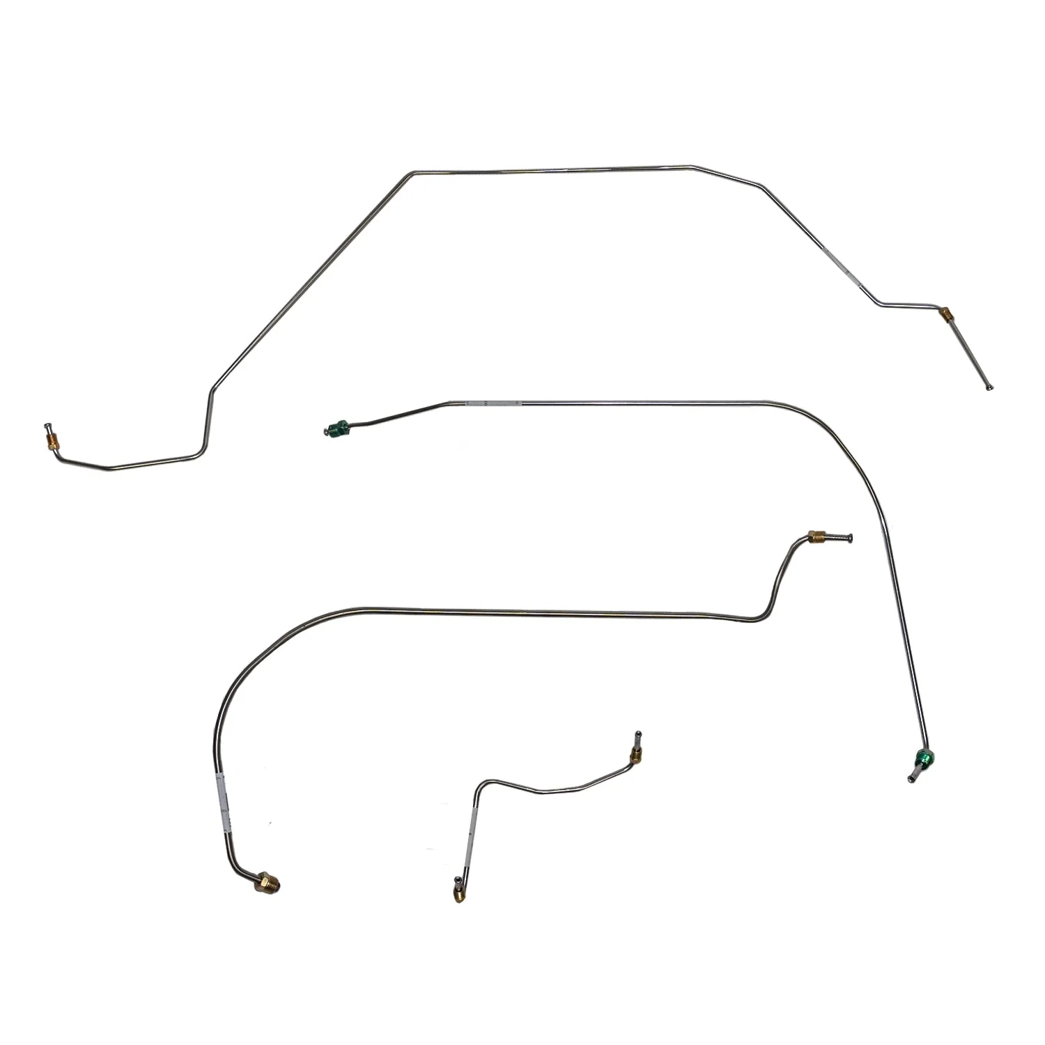 AKT6412- 64-67 GM A-body Front Disc Brake Conversion Line Set, Mounted on Frame - Image 2