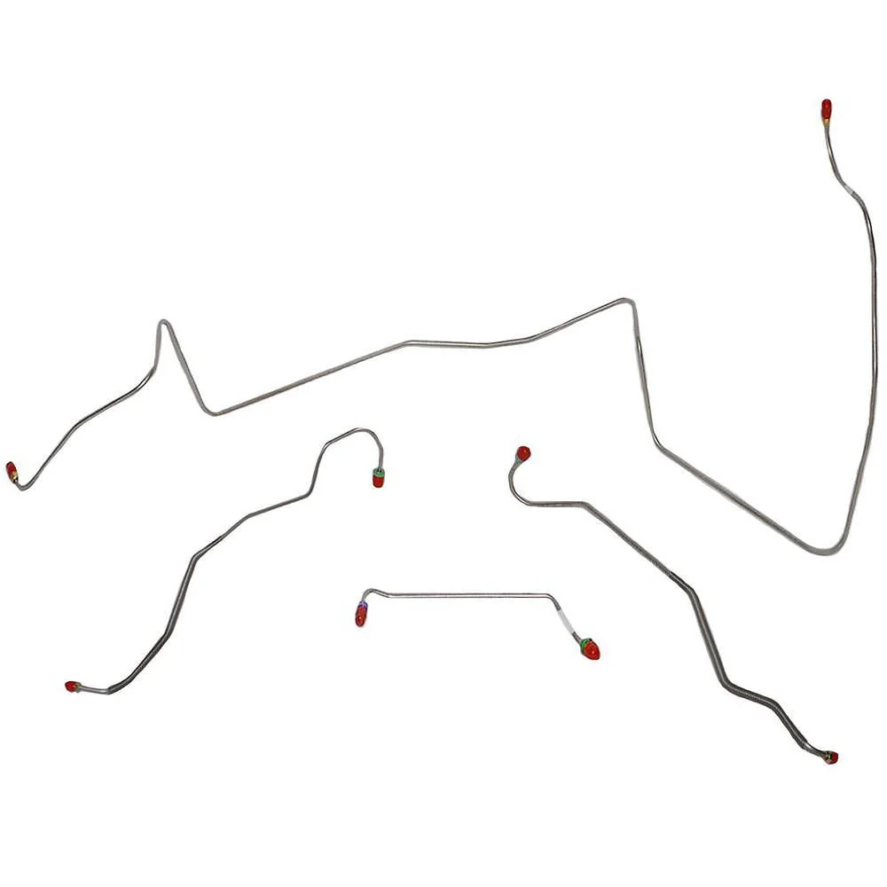 AKT6702- 67 Pontiac Lemans w/ Power Drum, Non-Ram Air or HO Engine; Front Brake Line Kit