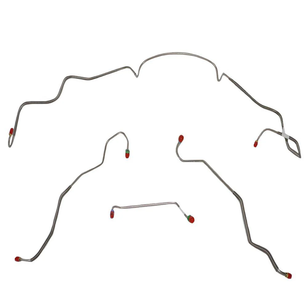 AKT6706- 67 Pontiac Lemans, GTO w/ Power Drum, Ram Air or HO Engine; Front Brake Line Kit - Image 2