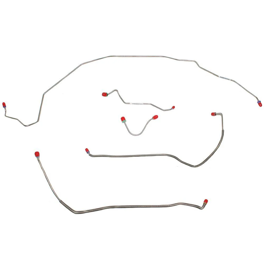 AKT6903- 68-69 Buick Skylark, GS/Oldsmobile Cutlass, 442/Pontiac Lemans, GTO; w/ Power Disc Brakes; 5pc Front Brake Line Set