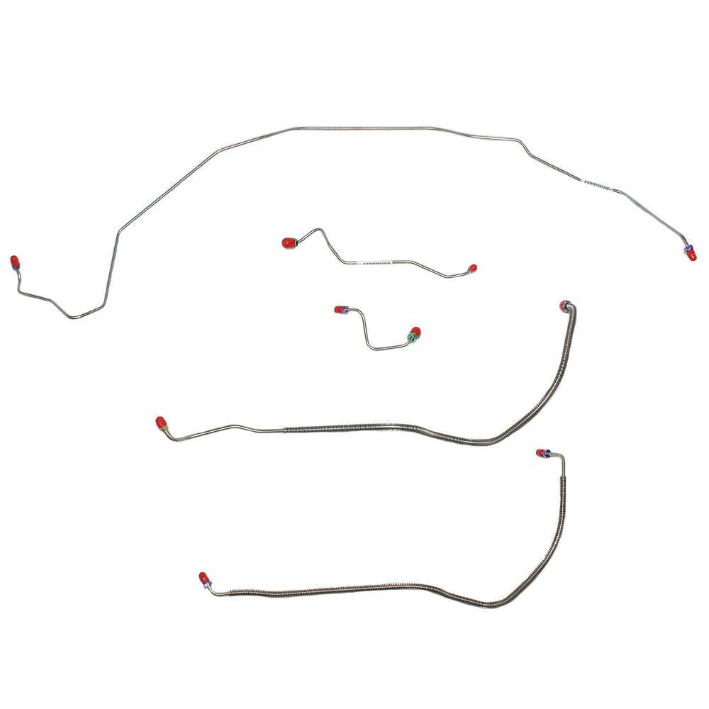 AKT7003- 70 Buick Skylark, GS/Oldsmobile Cutlass, 442/Pontiac Lemans, GTO; w/ Power Disc Brakes; 5pc Brake Line Set - Image 2