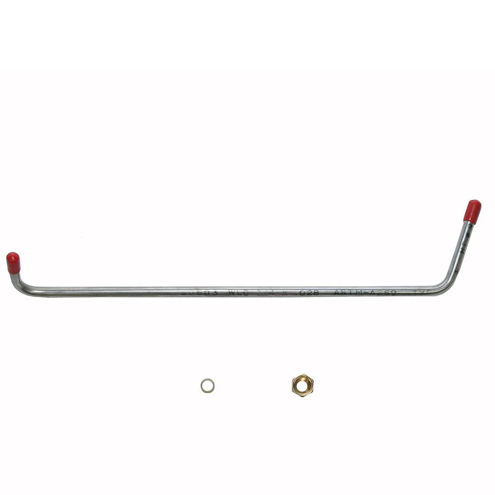 BCH5704SS- 57 Bel Air, Impala 8cyl Dual 4BBL, Thermal Choke Control Line, Fuel Line; Stainless