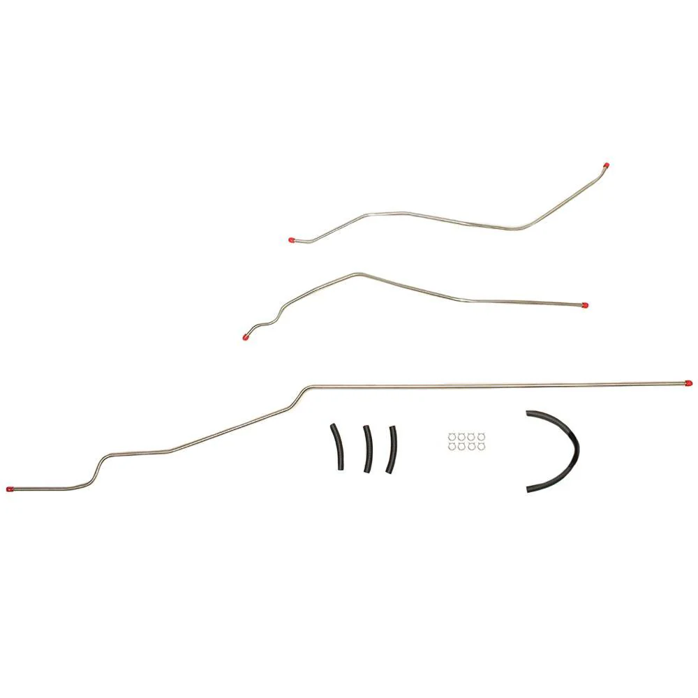 BGL6301- 63-64 Chevy Bel Air, Biscayne, Impala V8, 3pc 3/8 Tank to Pump Fuel Line - Image 2