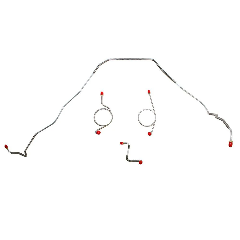 BKT6702- 67-68 Bel Air, Impala Power Drum Brakes, Front Brake Line Kit