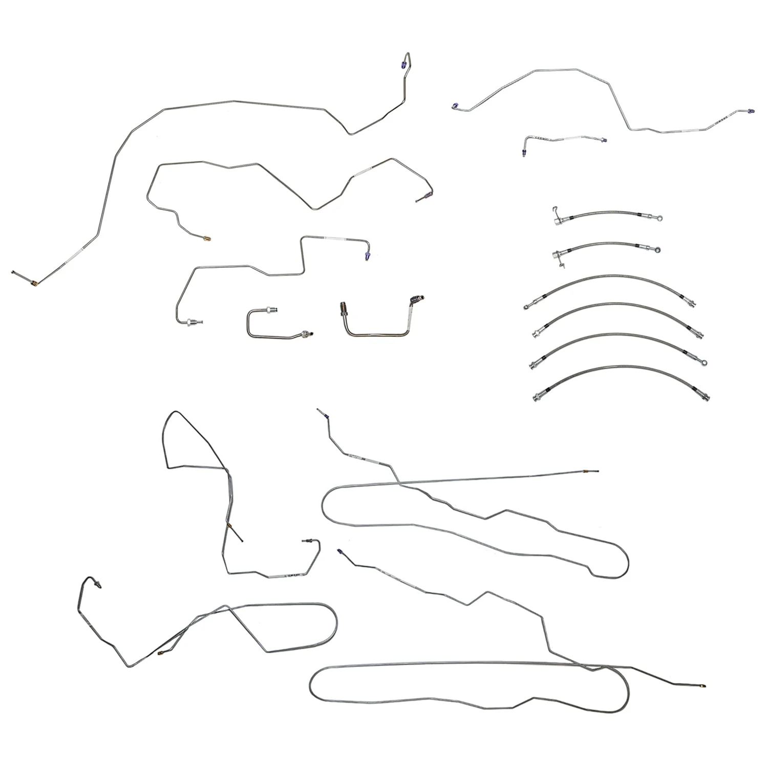 2011-15 Ford F-350 w/ Crew Cab and Long Bed, Traction Control; Complete Brake Line and Hose Kit - Image 2