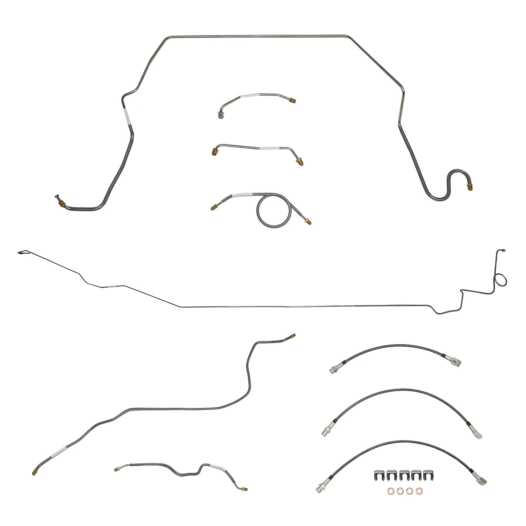 1974-80 International Scout II; Complete Brake Line and Hose Kit