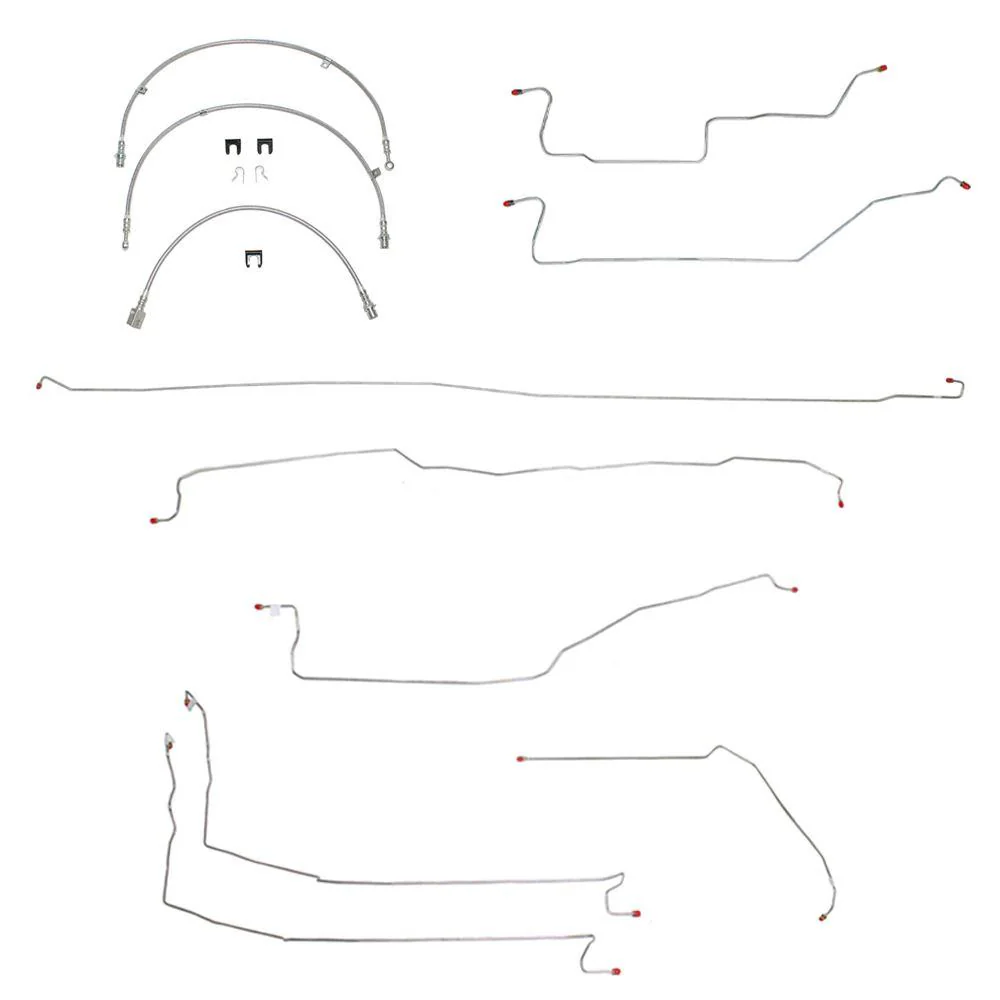 BLH25- 05-07 GM Truck 1500, 4wd, Ext Cab/Long Bed; Complete Brake Line & Hose Kit; Stainless