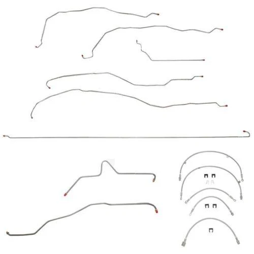 BLH26- 99-02 GM Truck 1500, 2wd, Ext/Crew Cab/Standard Bed; Complete Brake Line & Hose Kit; Stainless