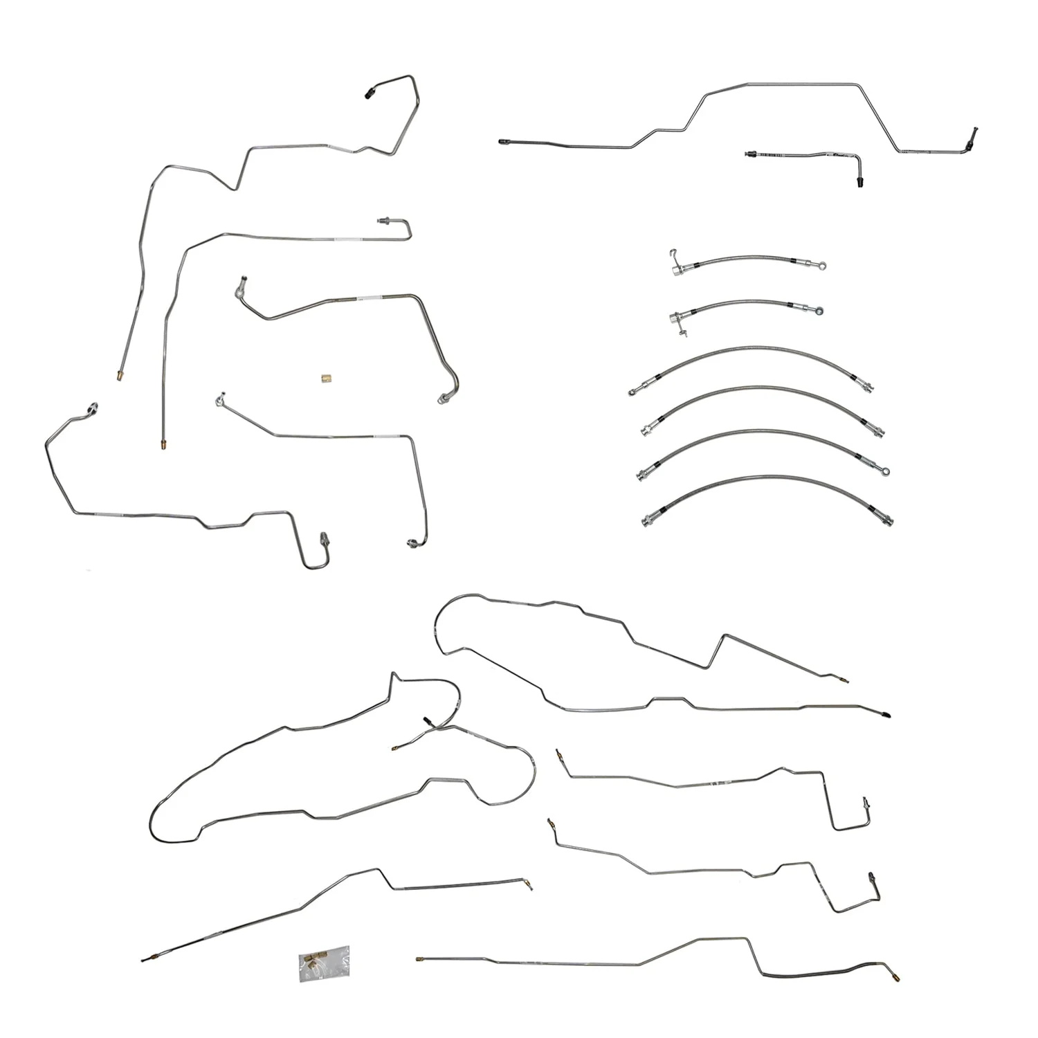 2012-13 Ford F-150 w/ Super Cab and Standard Bed, EcoBoost; Complete Brake Line and Hose Kit