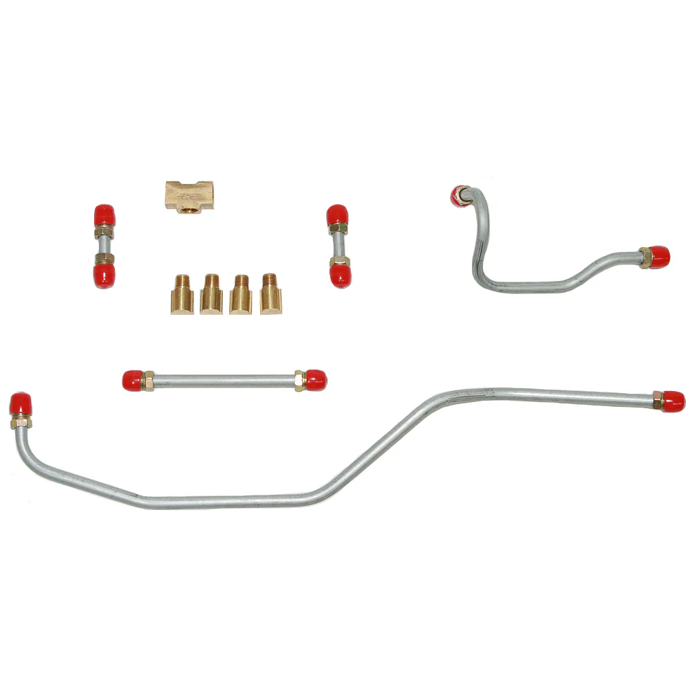 BPC5801- 58 Chevy Bel Air, Biscayne. Del Ray, Impala 348 3x2BBL, Pump to Carb Set, Fuel Line, 5 Lines w/ 6 Fittings - Image 2