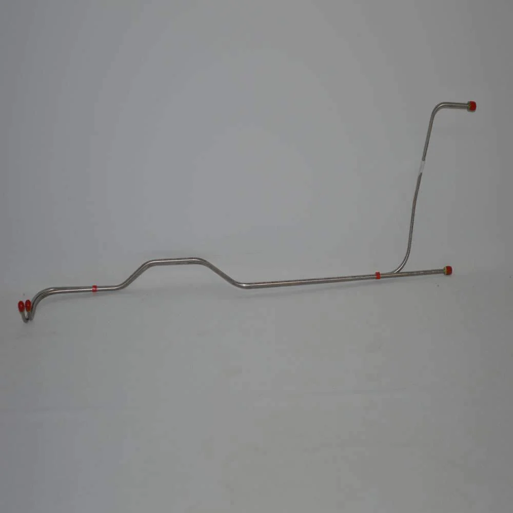 BTC6501OM- 65-66 Chevy Bel Air, Biscayne, Impala, 283/327CID, SM BLK Powerglide Transmission Line Set, Radiator Ports 12.5'' Apart; Steel