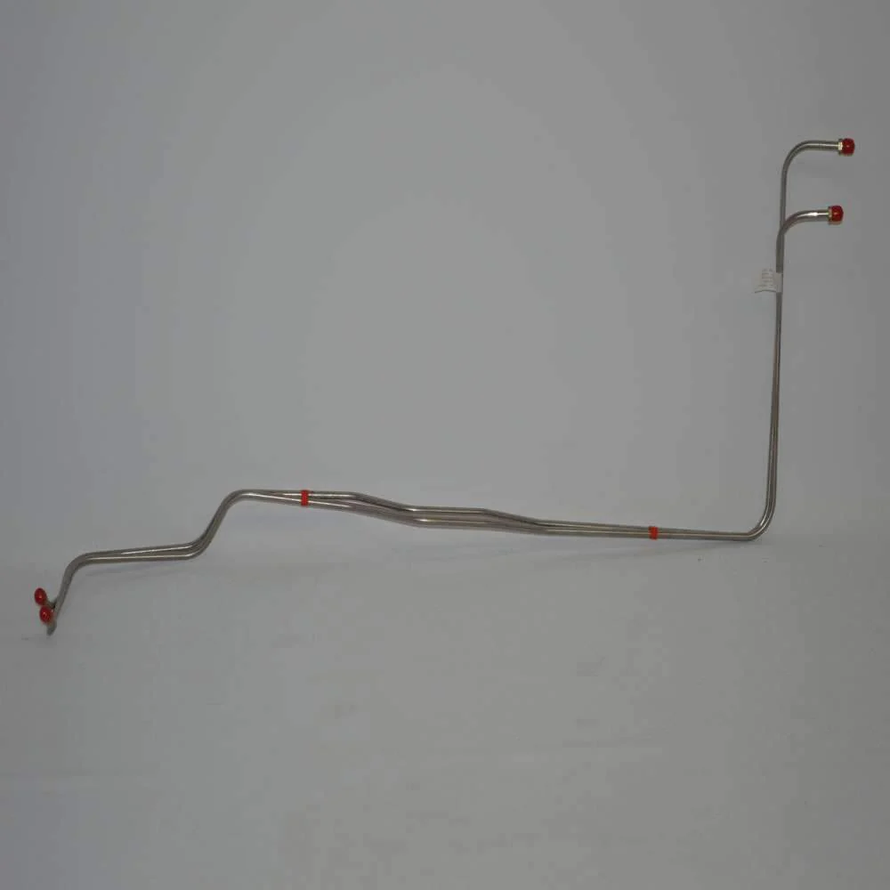 BTC6502OM- 65 Chevy Bel Air, Biscayne, Impala, 396/427CID, BIG BLK, Powerglide Transmission Line Set, Radiator Ports 12.5'' Apart; Steel