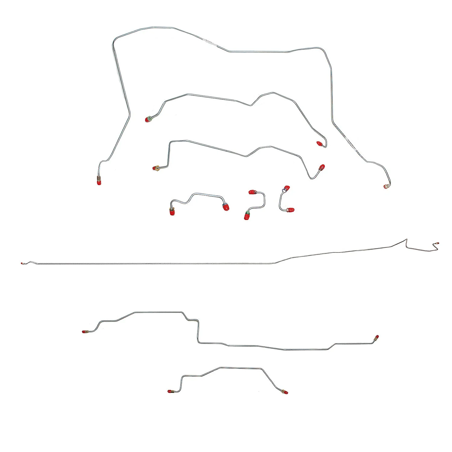 CBK0036- 95-97 Dodge Ram 1500, 4wd, RWABS, Reg Cab/Long Bed; Complete Brake Line Kit - Image 2