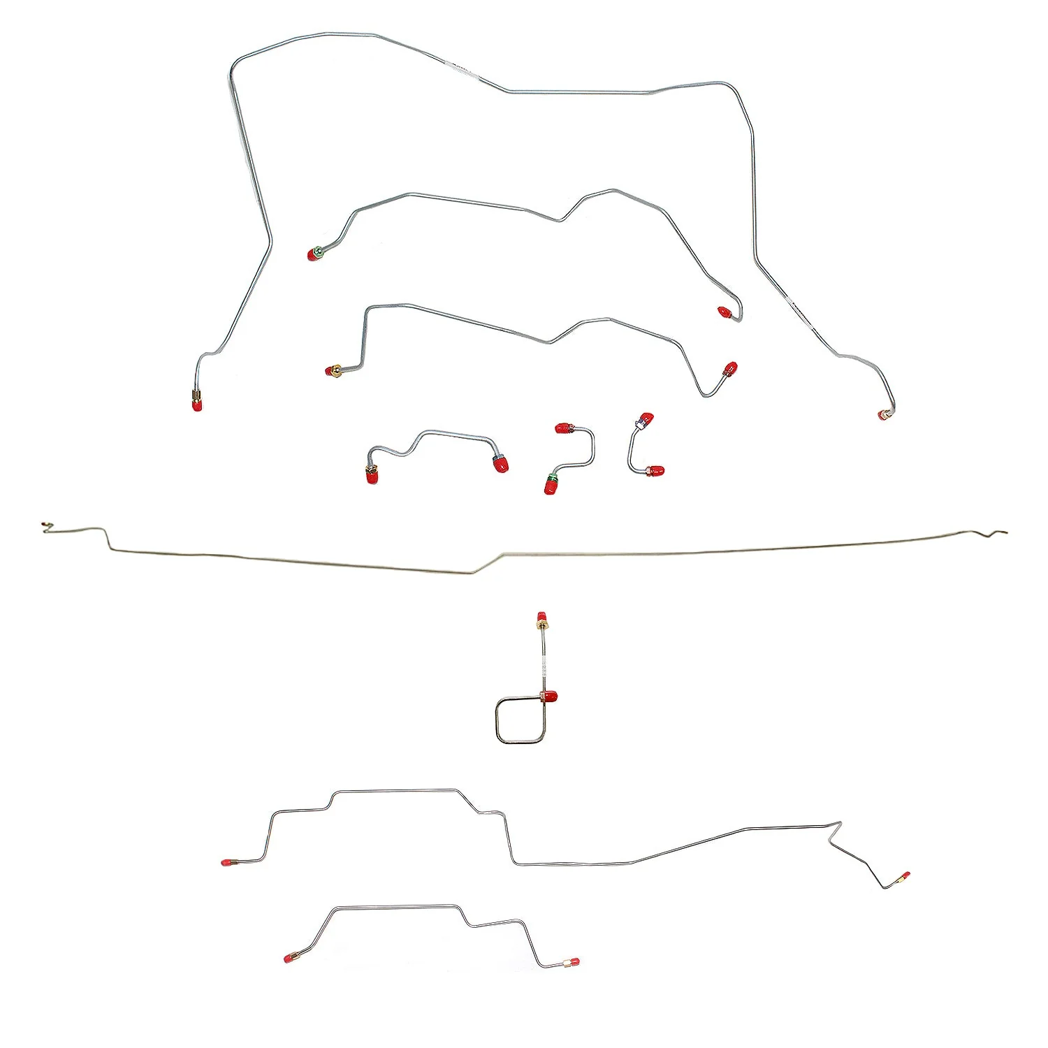 CBK0037- 95-97 Dodge Ram 2500, 4wd, RWABS, Quad Cab/Long Bed; Complete Brake Line Kit