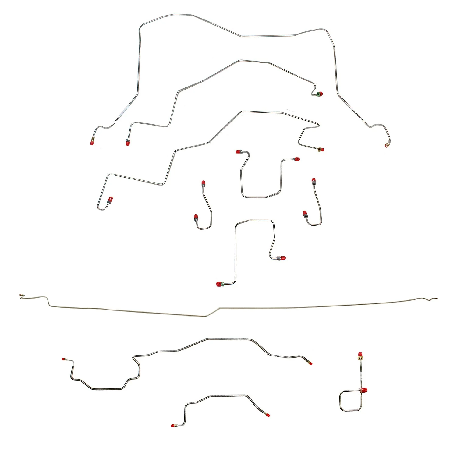 CBK0040- 98-01 Dodge Ram 3500, 4wd, RWABS, Quad Cab/Long Bed, Dually; Complete Brake Line Kit - Image 2