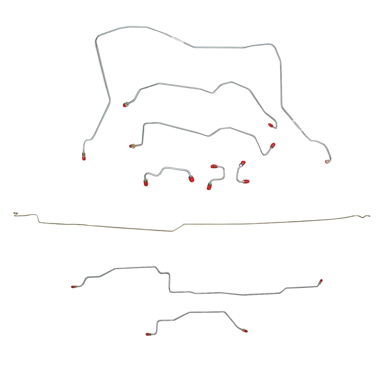CBK0042- 95-97 Dodge Ram 1500, 4wd, RWABS, Quad Cab/Long Bed; Complete Brake Line Kit - Image 2