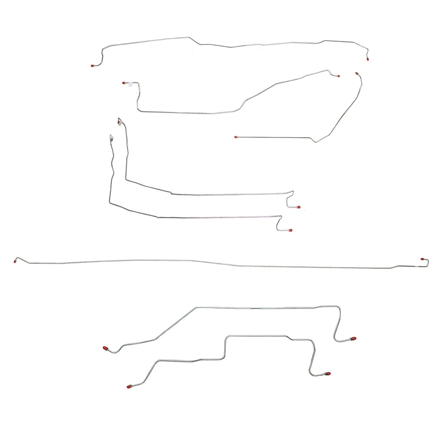 CBK0043- 05-07 Chevy/GMC 1500, Ext Cab/Standard Bed or Crew Cab/Short Bed; Complete Brake Line Kit - Image 2