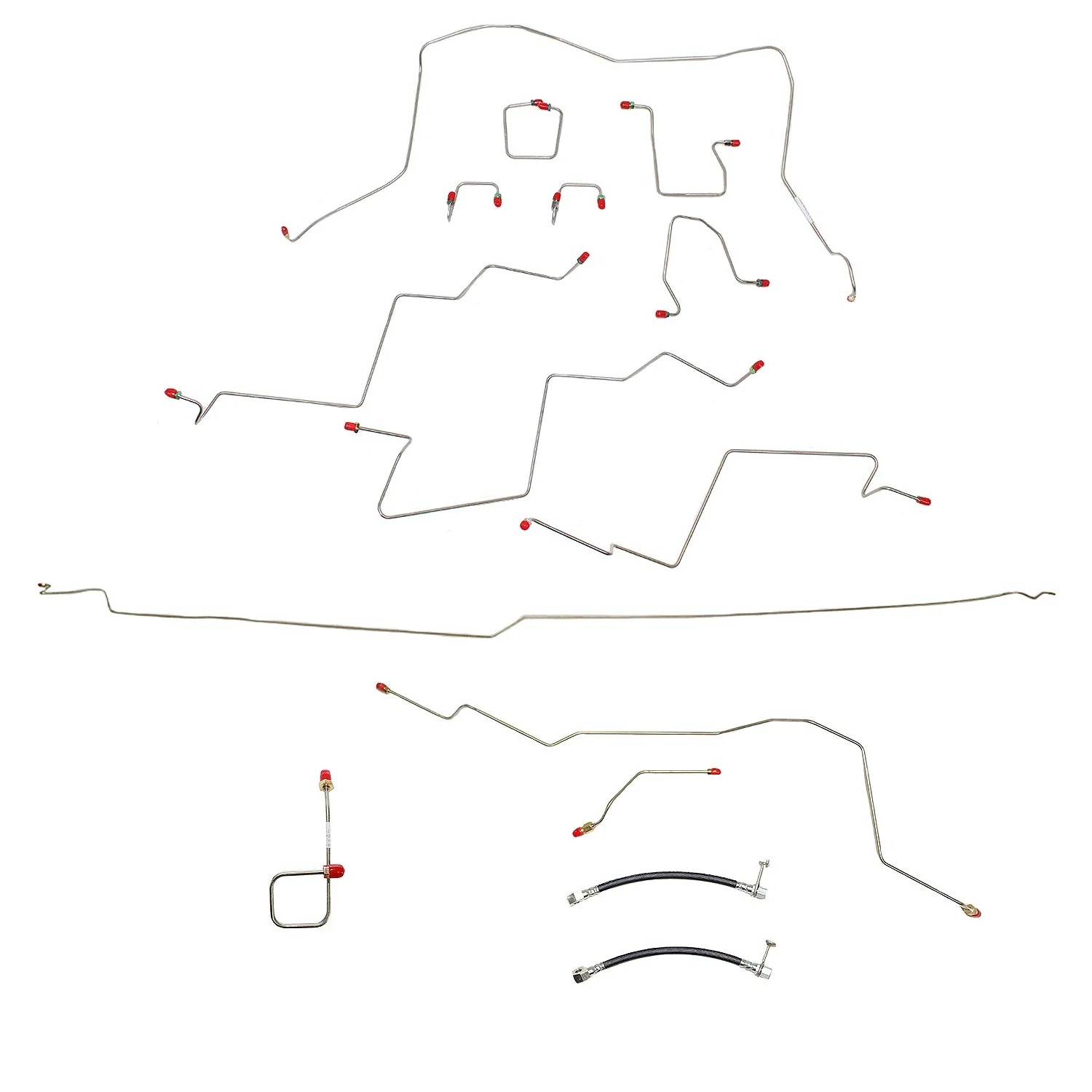 CBK0051- 01-02 Dodge Ram 3500 4wd, AWABS, Quad Cab/Long Bed, Disc; Complete Brake Line Kit - Image 2
