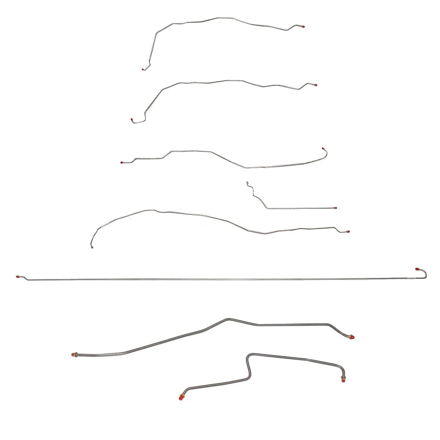 CBK0053- 01-07 GM 3500 Ext Cab/Long Bed, Dually; Complete Brake Line Kit - Image 2