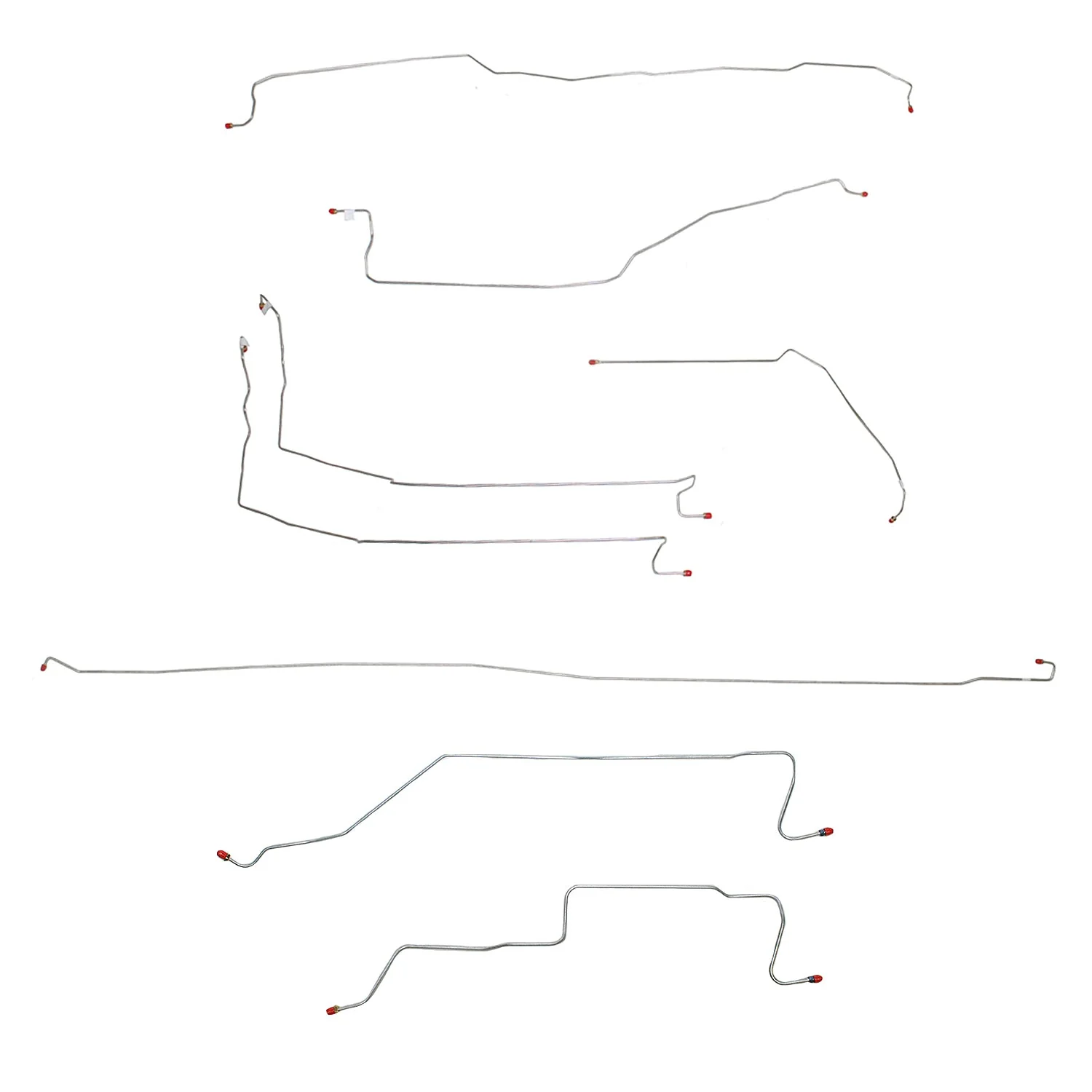 CBK0076- 05-07 GM 1500 Truck 4wd, Reg Cab/Long Bed; Complete Brake Line Kit - Image 2