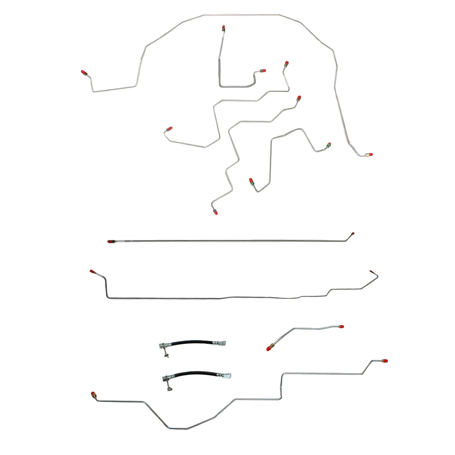CBK0102- 06-08 Dodge Ram 1500, 2wd, RWABS, Reg Cab/Short Bed; Complete Brake Line Kit - Image 2