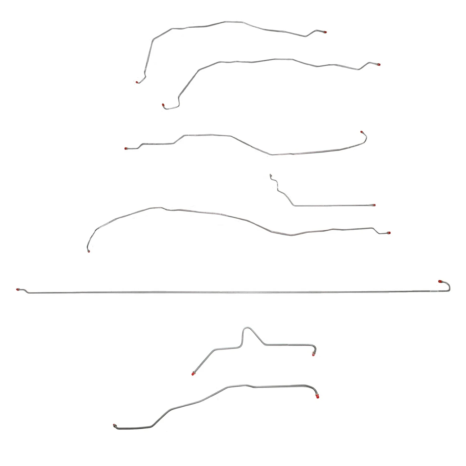 CBK0106- 01-07 GM 2500HD, 6.0 V8, Ext Cab/Short Bed; Complete Brake Line Kit - Image 2