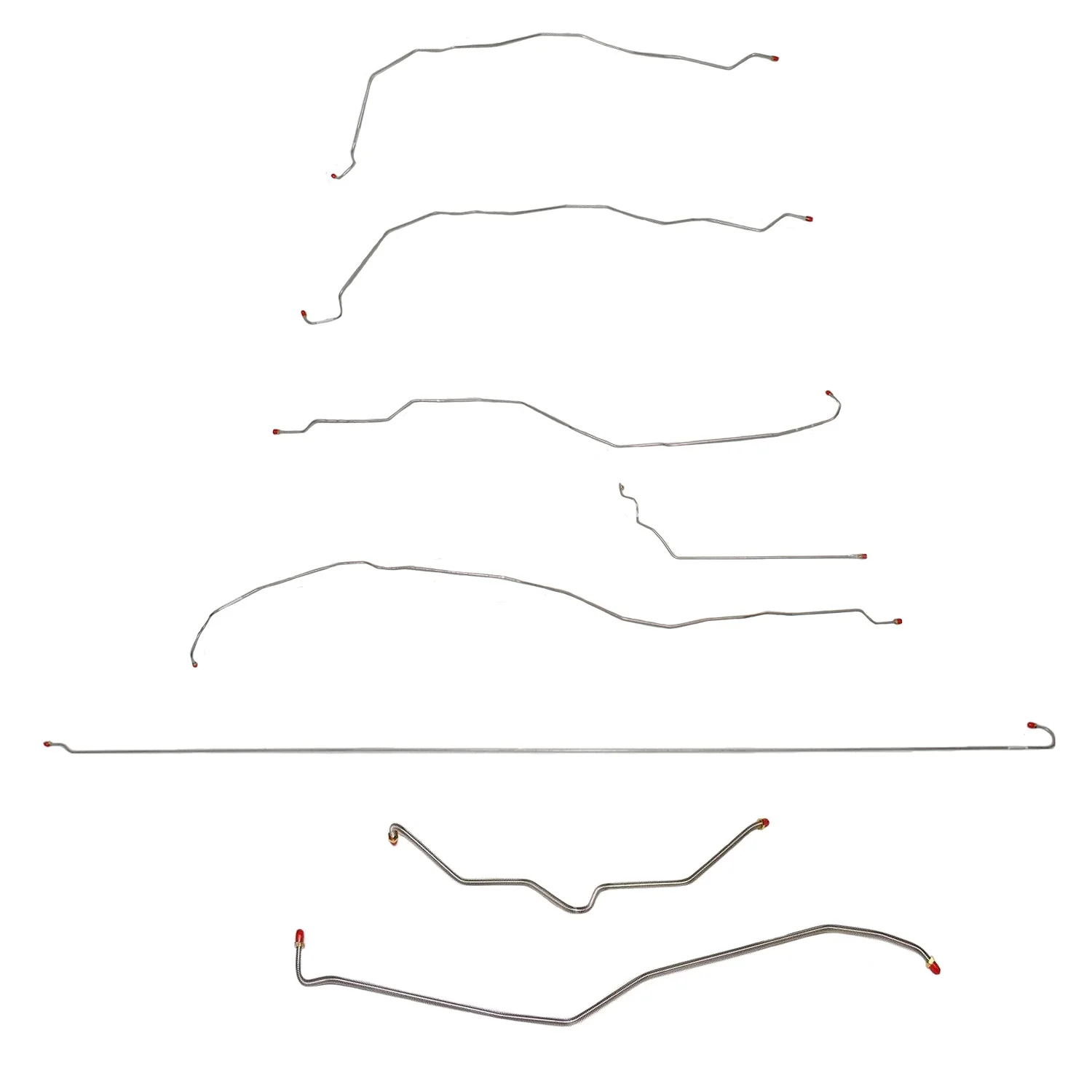 CBK0118- 01-07 GM 2500HD, 6.6L/8.1L, Crew Cab/Long Bed; Complete Brake Line Kit