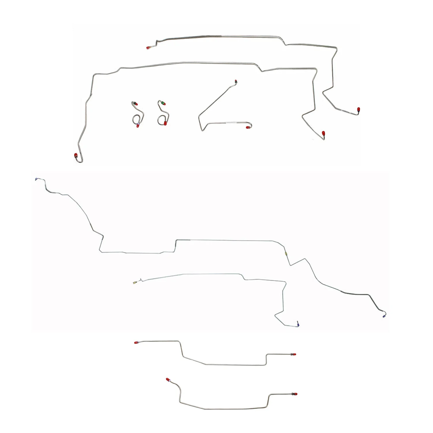 CBK0119- 87-93 Ford Mustang, w/ Complete Subframe Connectors; Complete Brake Line Kit