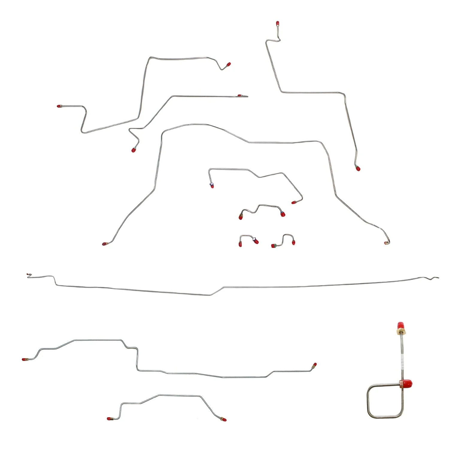 CBK0142- 95-97 Ram 1500, 4 WD, All ABS, Quad Cab, Long Bed Brake Line Kit - Image 2