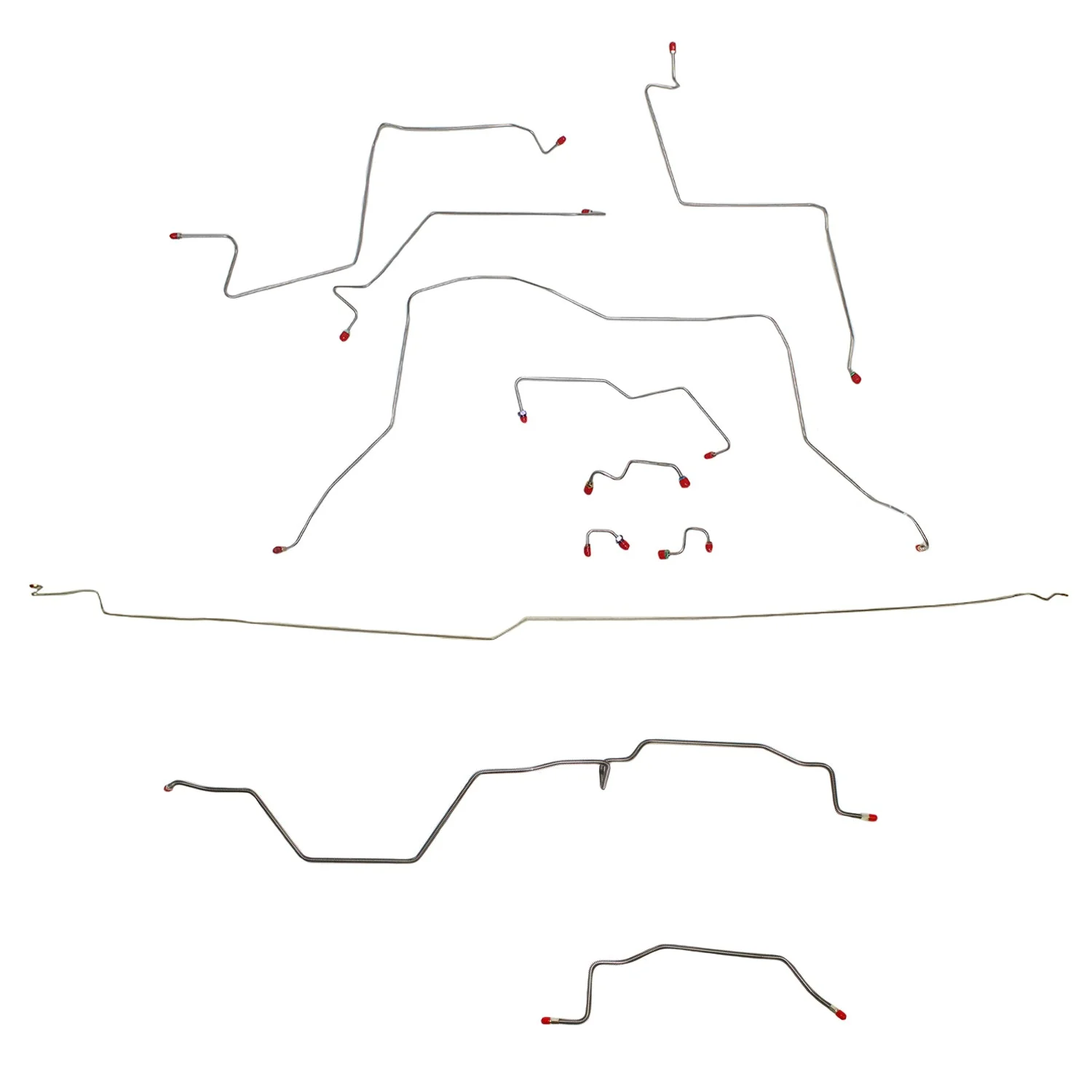 CBK0143- 95-97 Ram 2500, Manual, 4 WD, AWABS, Quad Cab, Long Bed Brake Line Kit - Image 2