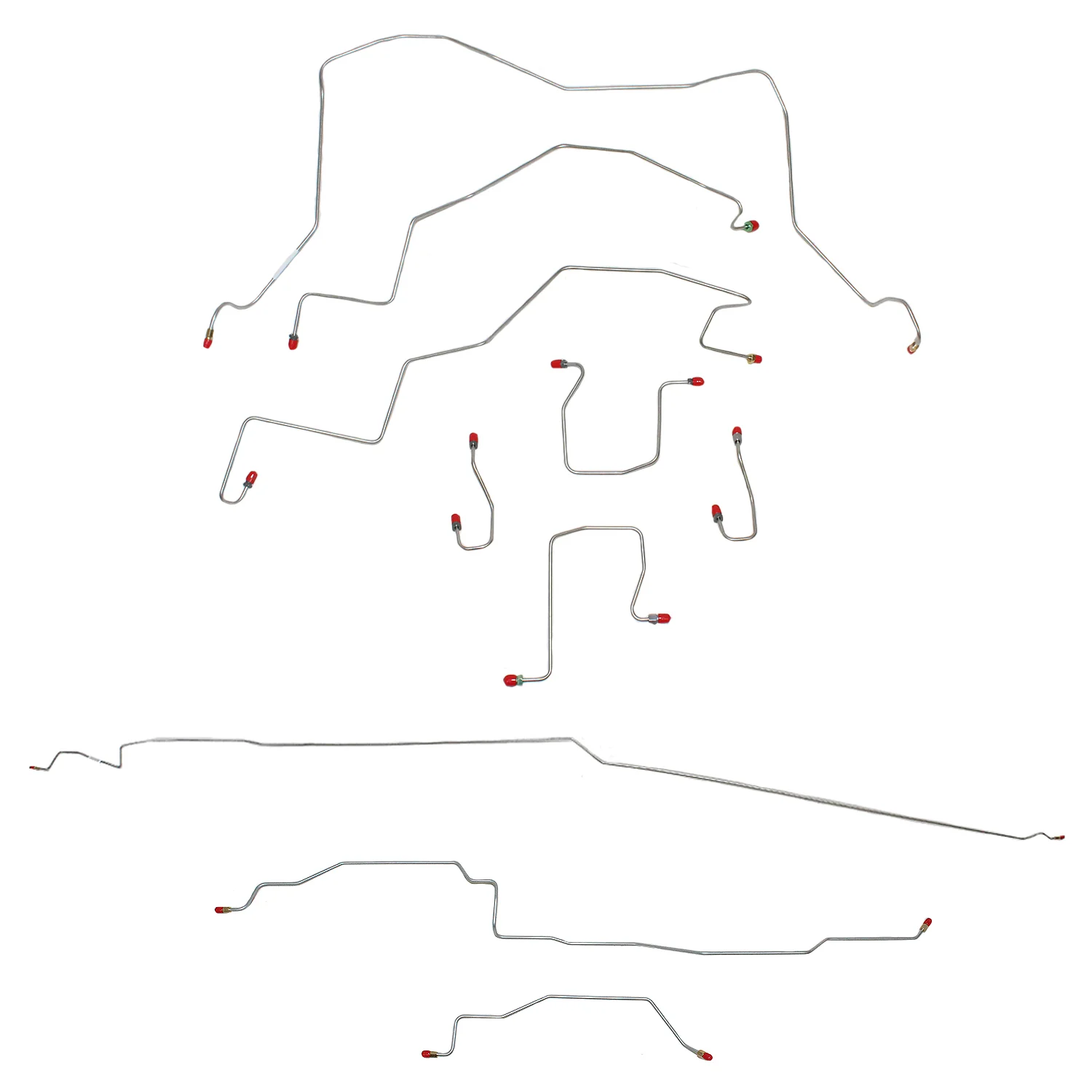 CBK0151SS- 98-01 Ram 1500 4wd, RWABS, Quad Cab / Short Bed Complete Brake Line Kit; Stainless