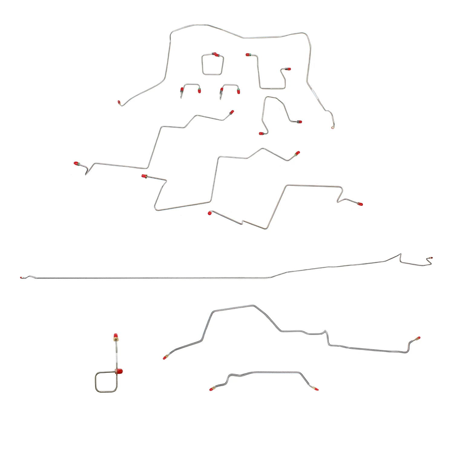 CBK0153OM- 98-01 RAM 2500, MAN, 4WD, ALL ABS, REG CAB, LONG BED BRAKE LINE KIT: Steel
