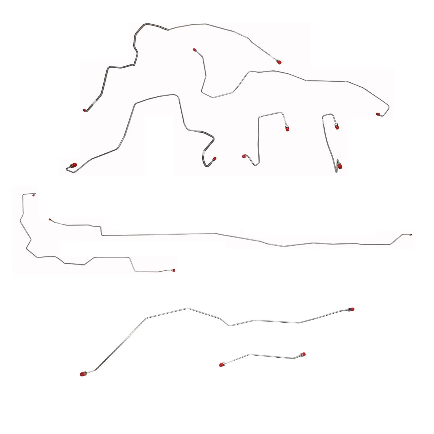CBK0159- 05-06 F250 SD 4WD, AWABS Crew/Long; Complete Brake Line Kit