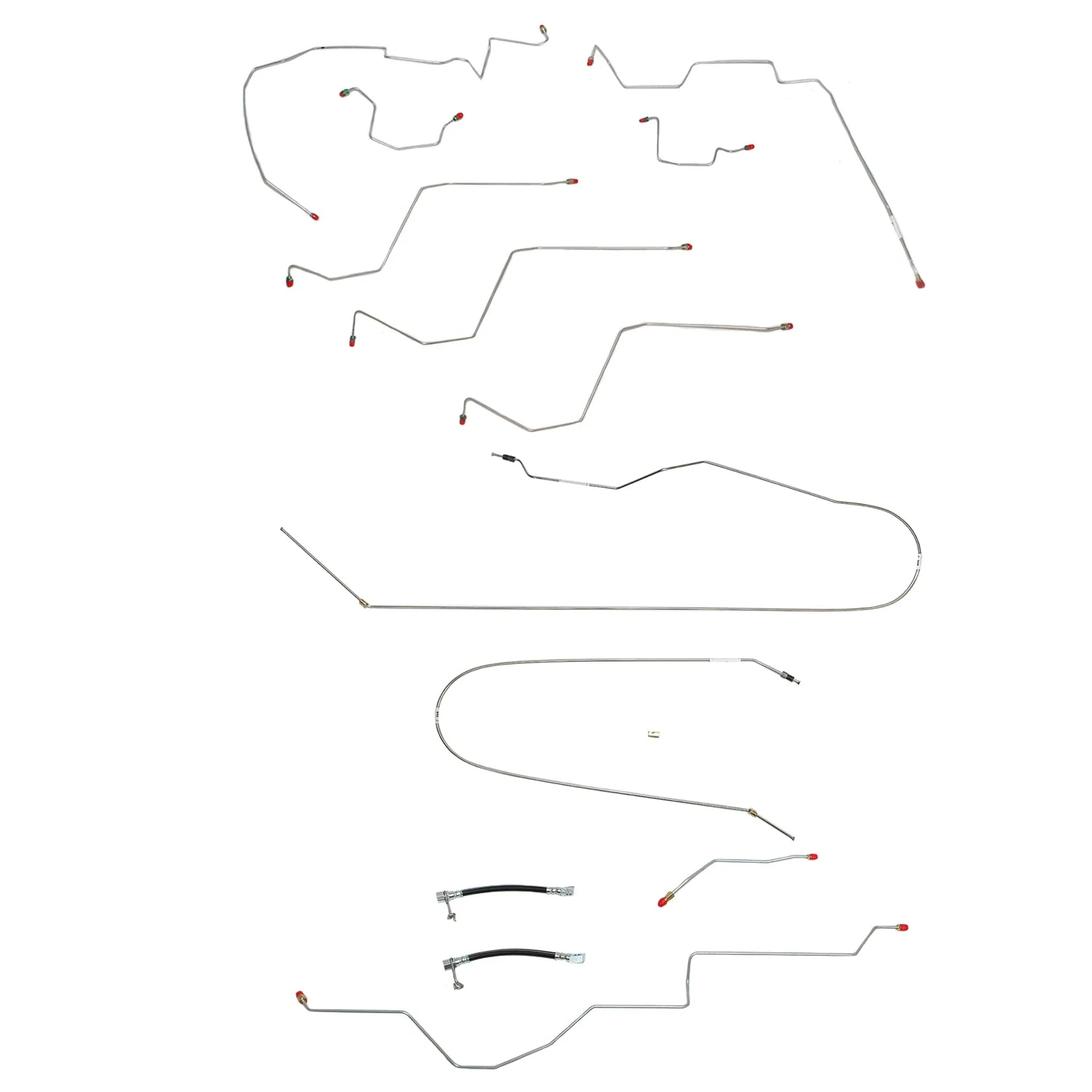 CBK0161- 02-05 Ram 1500; 2WD, All ABS, Quad Cab, Short Bed; Brake Line Set - Image 2