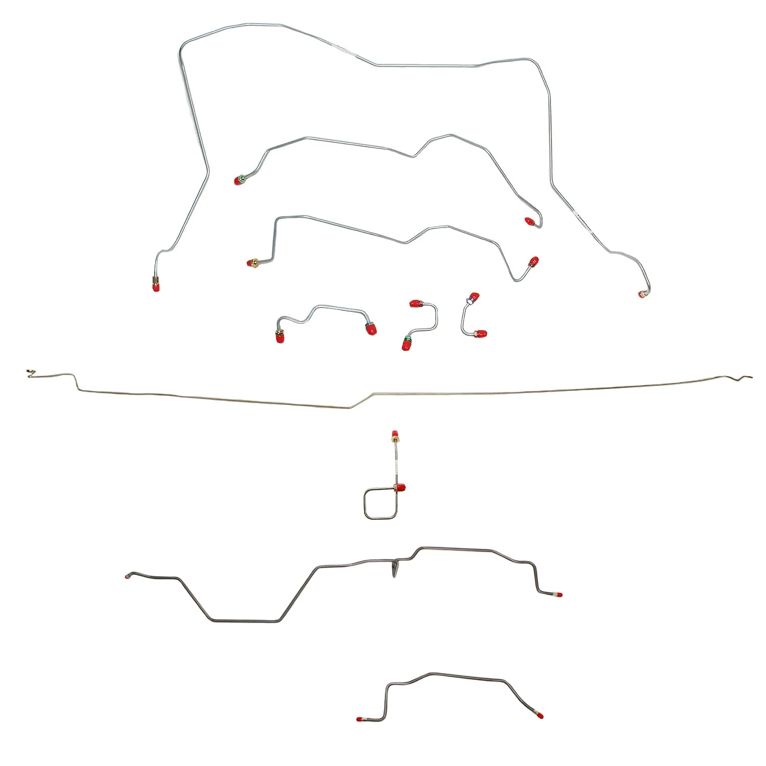 CBK0163- 95-97 Ram 3500, 4WD, Rear ABS, Ext Cab, Long Bed Brake Line Kit - Image 2