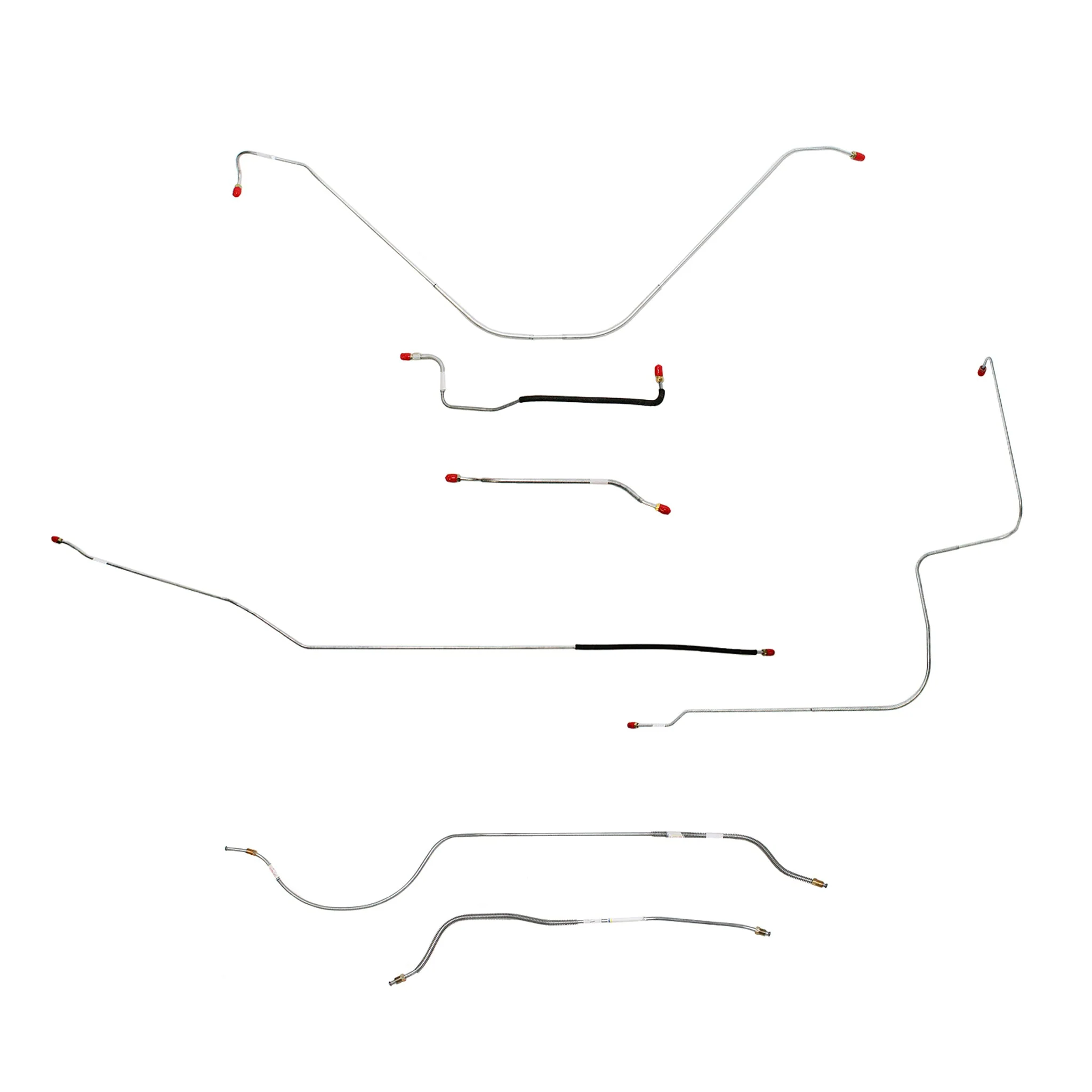 CBK0175- 55 Thunderbird, Standard Brakes, Brake Line Set - Image 2