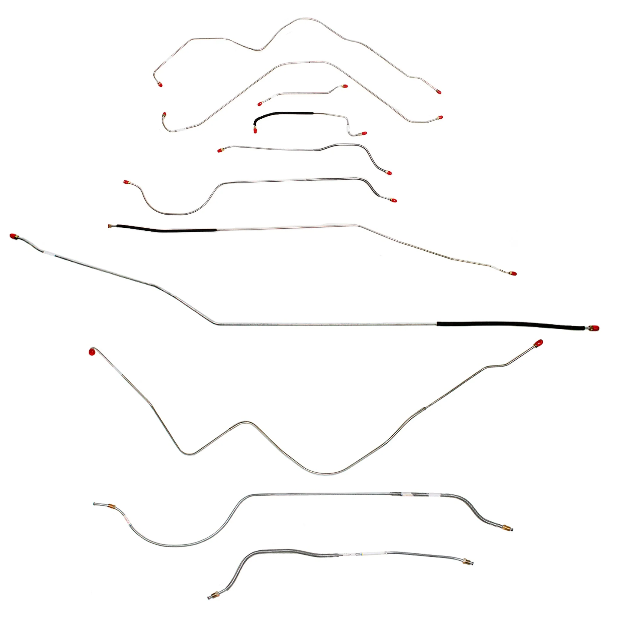 CBK0176- 56 Thunderbird, Standard Brakes, Brake Line Set - Image 2