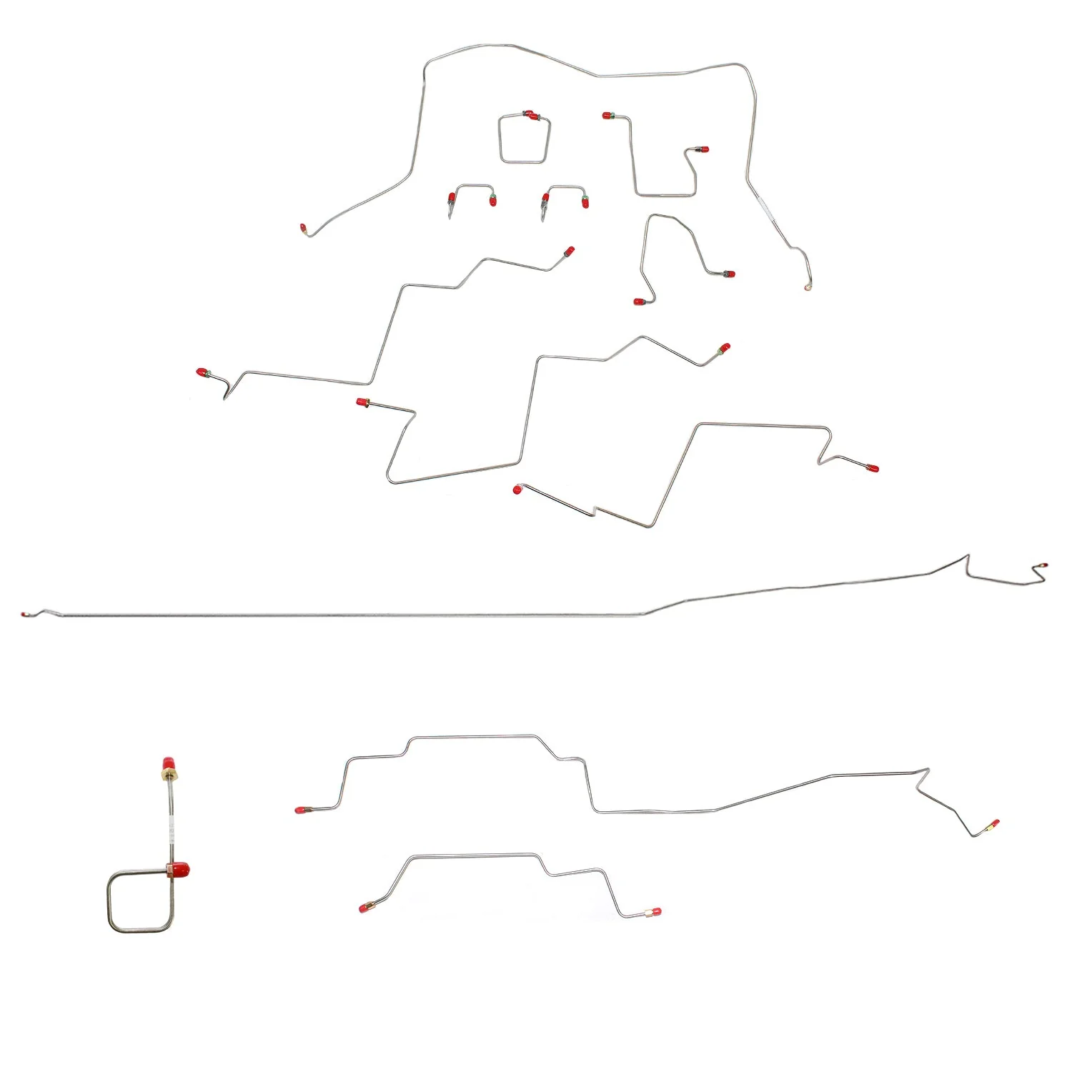 CBK0196- 98-01 RAM 2500, AUTO, 4WD, ALL ABS, REG CAB, LONG BED BRAKE LINE KIT