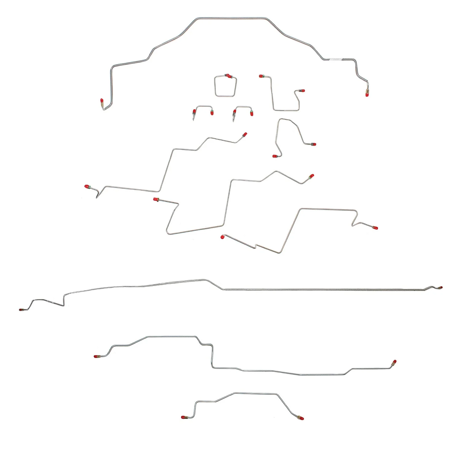 CBK0198- 98-01 RAM 1500, 2WD, ALL ABS, REG CAB, SHORT BED BRAKE LINE KIT - Image 2