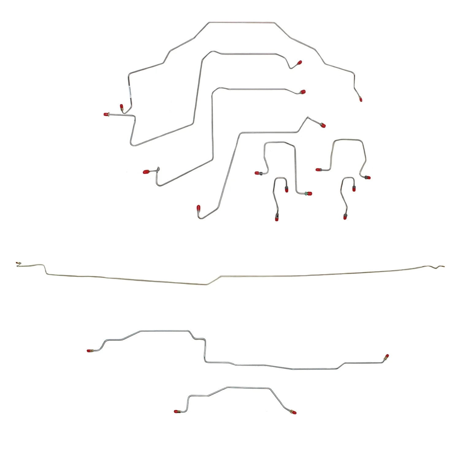 CBK0203- 98-01 RAM 1500, 2WD, REAR ABS, QUAD CAB, LONG BED BRAKE LINE KIT - Image 2