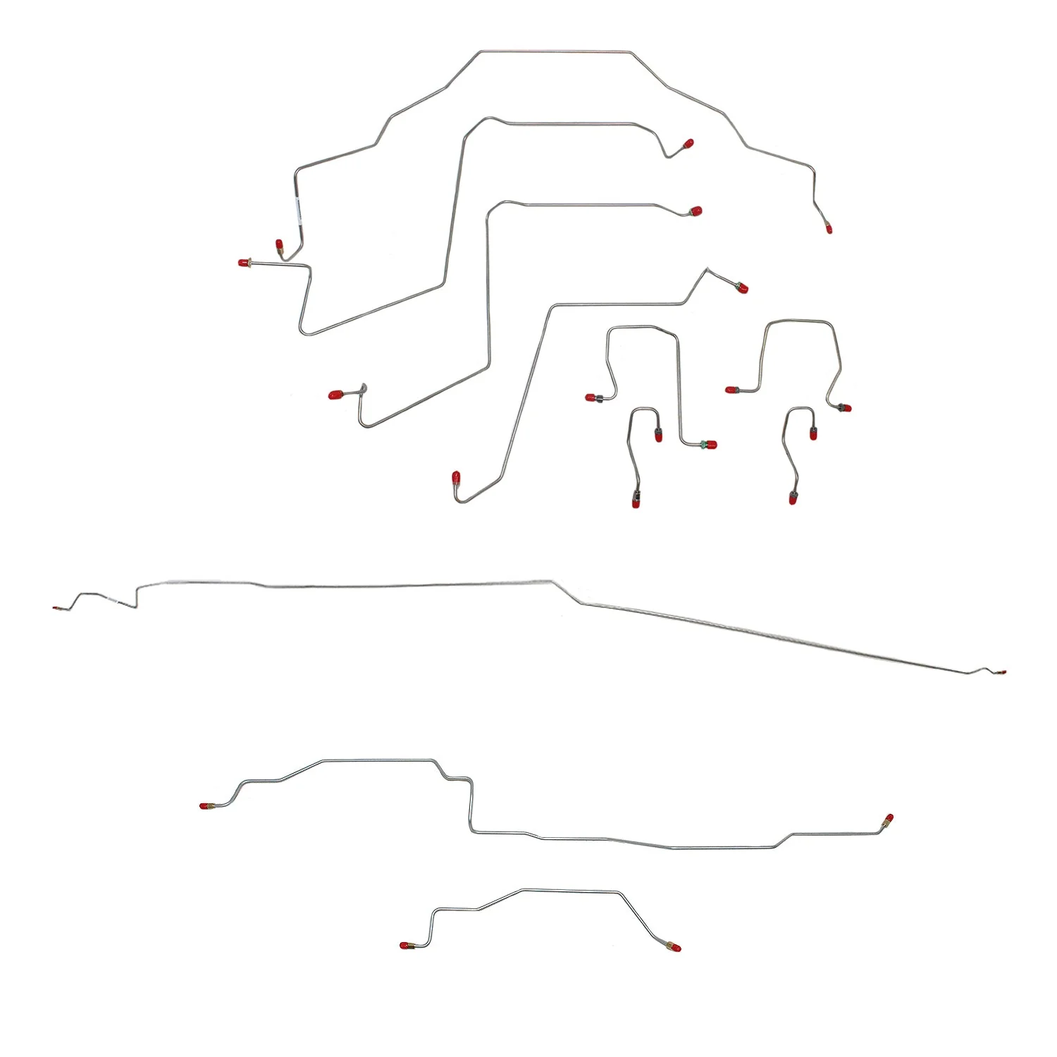 CBK0204- 98-01 RAM 1500, 2WD, REAR ABS, QUAD CAB, SHORT BED BRAKE LINE KIT - Image 2