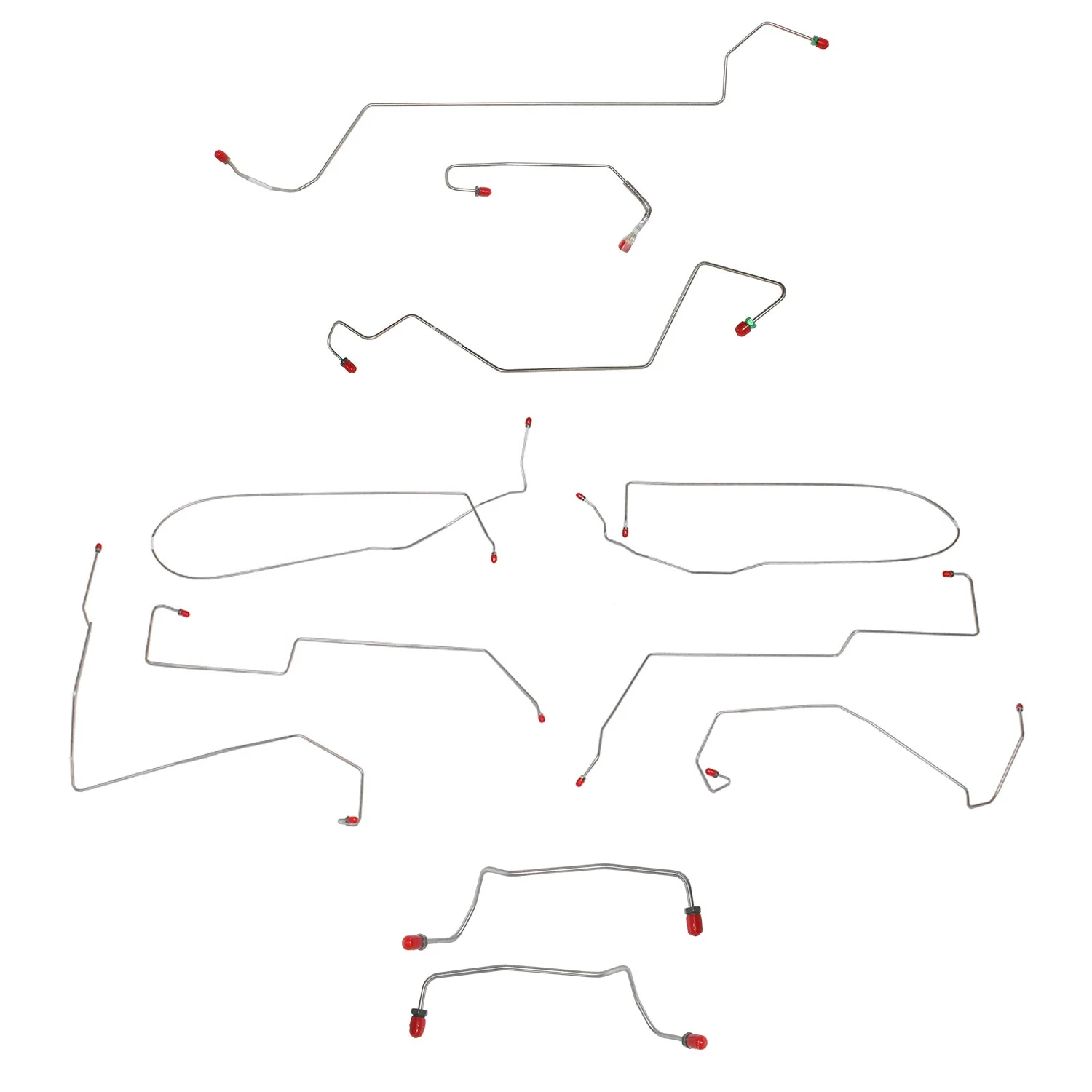 CBK0209- 00-07 Focus, No TC, Rear Drum, No ABS; Complete Brake Line Kit - Image 2